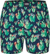 Happy Shorts Wijde Boxershort Cactus Print - Maat S | Losse boxershort
