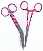 Verbandschaar + kocher - Pink Camouflage - verpleegkundige set - verpleegster - roze - nurse