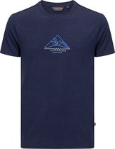 Life-Line - Nigel T-shirt | Bamboo - Blauw - Heren - Outdoorshirt - Wandelshirt
