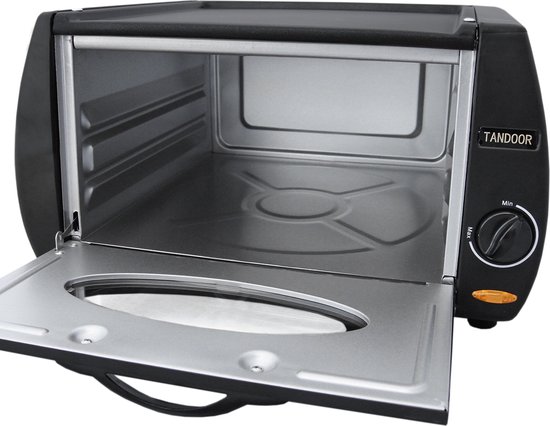 Four Tandoor électrique MONSTERSHOP - 13L - 2100W - Acier Noir - Machine à Pain Tandoori