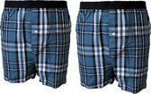 Embrator mannen Boxershorts 2-stuks geruit maat 3XL