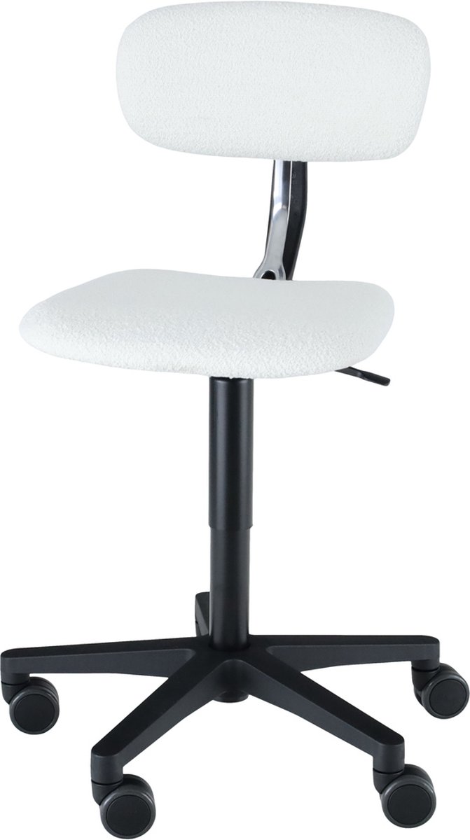 Wesjon Cassia chair werk/zadel stoel - gestofferd wit - flexibele zit