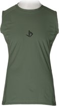 JUSS7 Sportswear - Tanktop Sport Shirt Extra Lang - Army Green - M