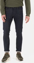 camel active Slim Fit Raw Denim - Maat menswear-32/34 - Dunkelblau