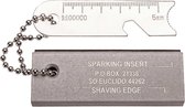 vuursteen 7,6 cm magnesium/staal grijs/zilver