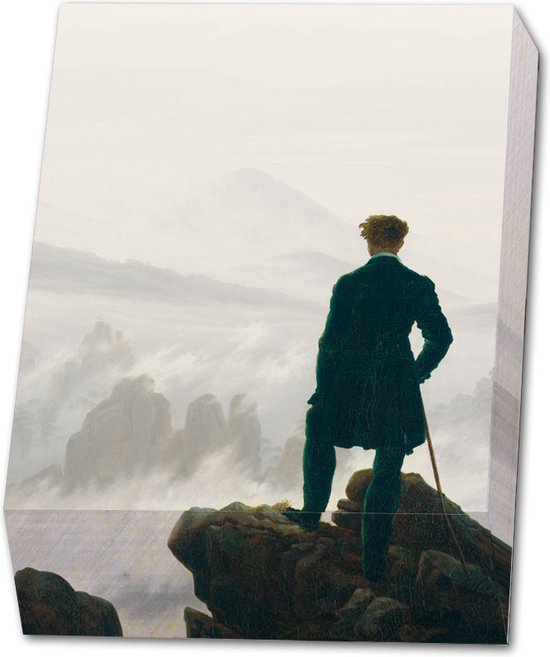 Bekking & Blitz - Memoblok - Memo blocnote - Notitieblok - Kunst - Wanderer über dem Nebelmeer - Caspar David Friedrich - Hamburger Kunsthalle - Uniek design