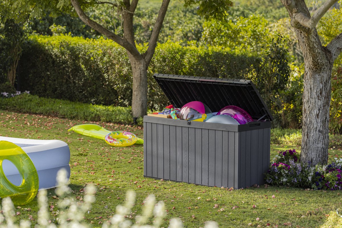 Keter Darwin Opbergbox - 570L - 142,5x65,5x78,2cm - Grijs