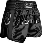 8 WEAPONS Muay Thai Short Super Mesh Noir Zwart maat XL