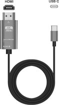 A-KONIC© Câble USB-C vers HDMI 1,8 mètre 60 Hz - 4K - Câble de type c vers HDMI - HP - Dell Xps - Apple Macbook Pro - Huawei - HP - Gris sidéral