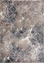 Magic Floor - Tapijt - Woonkamer - Vloerkleed Gabardin 12549 - Grijs - Polyester - (300x80cm)