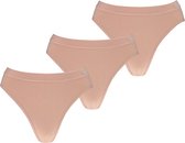 Apollo dames Basic Hip slip | Bamboo naadloos | MAAT XL | 3-pack | nude