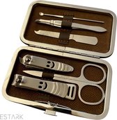 Manicureset - De Luxe Manicure set - 7 Delig - Luxe Opbergetui - Nagels knippen - Nagelschaar - Nagelknipper - Manicure - Pincet - Verzorging - Beauty