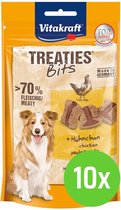 Vitakraft Treaties Bits Bacon Style kip - hondensnack - 120 gram - 10 Verpakkingen