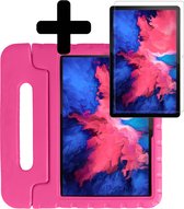 Hoes Geschikt voor Lenovo Tab P11 Hoes Kinder Hoesje Kids Case Kinderhoes Shockproof Met Screenprotector - Hoesje Geschikt voor Lenovo Tab P11 Hoesje Kidscase - Roze