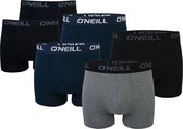6-Pack - O'Neill - Heren Boxershorts - Maat S - Zwart - Grijs - Navy