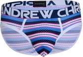 Andrew Christian Newport Mesh Stripe Brief w/ Almost Naked - MAAT XL - Heren Ondergoed - Slip voor Man - Mannen Slip