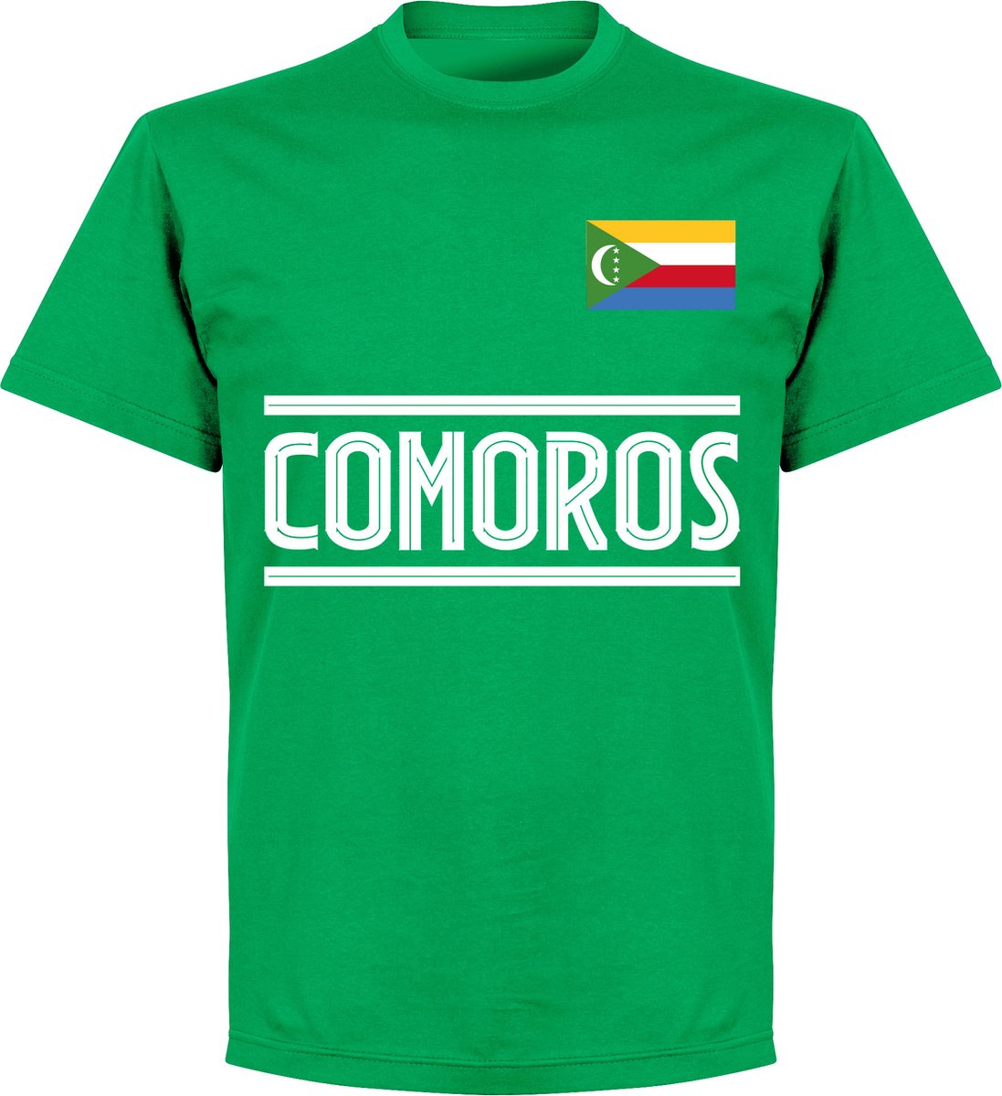 1097x1200.jpg Comoren Team T-Shirt - Groen - S - Afbeelding 1