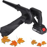 Wolike Accu bladblazers - 21V 2000W - Ergonomisch draadloze blazer - Blazen, zuigen en Sproeifunctie - voor overal in huis en tuin - met stofzak - zwart (Incl. 1 batterijen en 1 oplader )