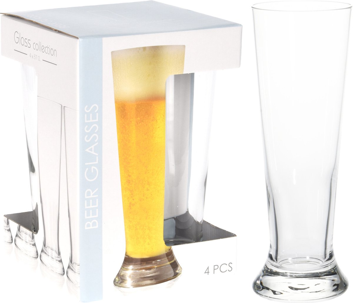 Bierglazen 37 cl - 4 stuks