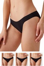 Viuma Dames V203023 3-Eco Pack Slipje Noshow Bikini Brief Knickers Katoen Kort Ondergoed