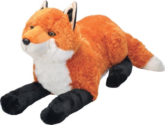 Wild Republic Pluche vos - knuffel - 64 cm - rood - bosdieren knuffel