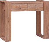 Sidetable 90x35x75 cm massief teakhout