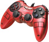 Esperanza fighter controller  - bedrade vibratie-gamepad voor pc-computers - rood