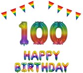 100 jaar Verjaardag Versiering Pakket Regenboog