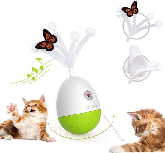 Analist Vervormen Veranderlijk Pet Geek Egg laser - automatisch bewegend kattenspeelgoed - interactief  speelgoed - | bol.com