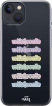 iPhone 13 mini Case - Wildhearts Thick Colors - xoxo Wildhearts Transparant Case