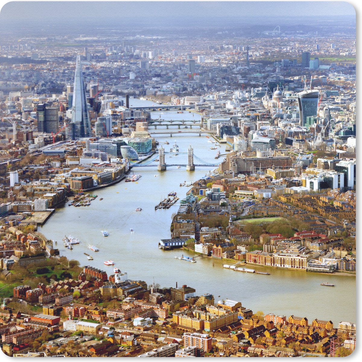 Muismat 30x30 cm - Mousepad Londen - Engeland - Theems - Muismatten