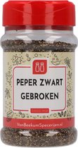 Van Beekum Specerijen - Peper Zwart Gebroken - Strooibus 160 gram