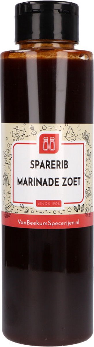 Van Beekum Specerijen - Sparerib Marinade Zoet - Knijpfles 500 ml