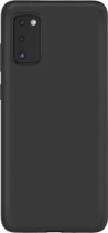XQISIT Backcover Hoesje - Geschikt voor Samsung Galaxy A41 - Gsm case - Zwart