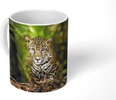 Mok - Jonge jaguar in de jungle - 350 ML - Beker - Uitdeelcadeautjes