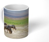 Mok - Wilde dieren en zonnestralen die door de wolken heen schijnen in de krater van Ngorongoro - 350 ML - Beker - Uitdeelcadeautjes