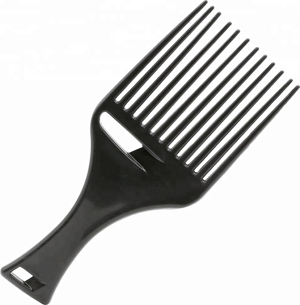 Afro Kam - Afro Comb - Styling Pik Afro Comb - Zwart