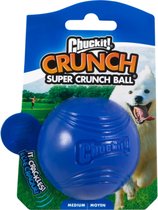 Chuckit! Super Crunch Ball - Hondenspeelgoed - Hondenbal - Chuckit bal - Blauw - Stuitert - 1 Stuk - Rubber - ø 6 cm