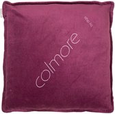 Colmore - Luxe sierkussen ruby - Velvet - Paars - 50x50 - Luxewoondecoratie.nl