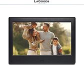 LaGoods Digitale Fotolijst HD - Fotokader - 7 inch - IPS-touchscreen - 8GB - Micro SD - USB - Zwart