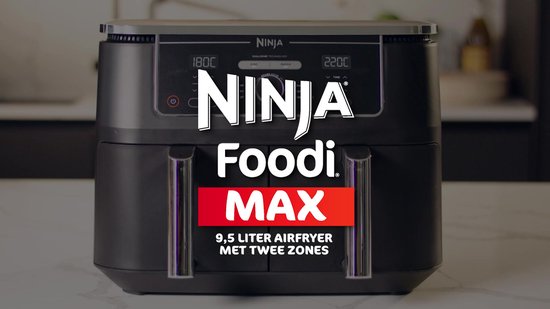 Ninja AF400EU friteuse Double 9,5 L Autonome 2470 W Friteuse d'air chaud  Noir