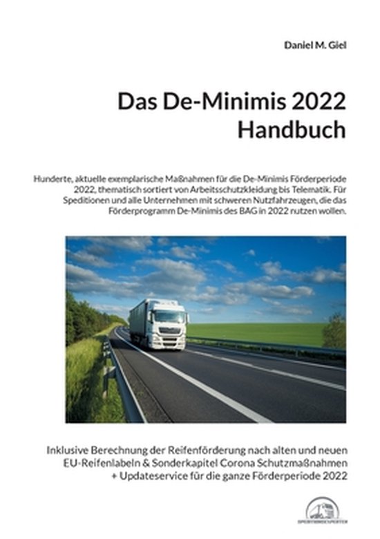 Das De-Minimis 2022 Handbuch - cover