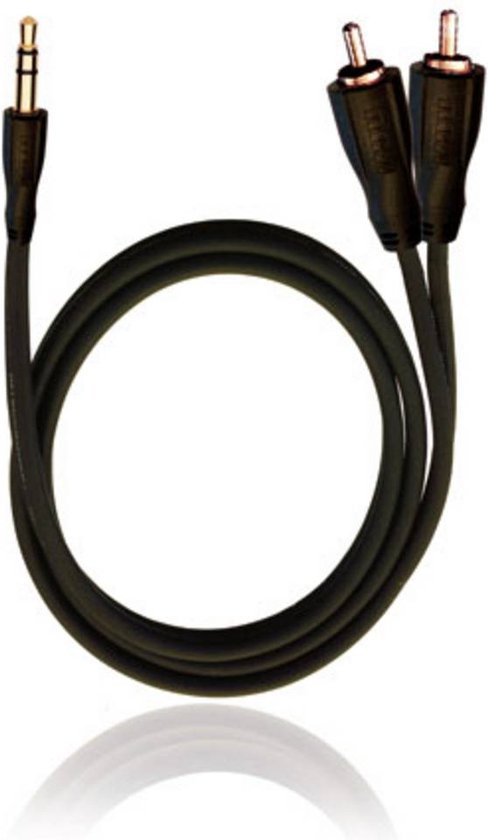 deleyCON 15m Cinch RCA Stereo Audio Verlengingskabel - 2x Stekker naar 2x Bus - Vergulde Metaalstekkers Zwart