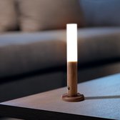 van Dam Exclusive® Nachtlamp LED met bewegingssensor - Usb oplaadbaar - Muurlamp/Wandlamp - Trapverlichting - Hout