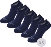 Healthy Seas Socks - 5-pack Duurzame Sneakersokken - Blauw - Conger - Maat 36 - 40