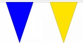 Luxe blauw met gele vlaggenlijn 20 meter in kleuren van Vlag van Oekraine