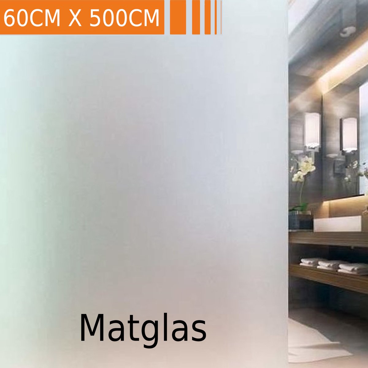 Simple Fix Raamfolie Mat 60x500 cm - Geschikt voor HR++/HR+++ glas - Zelfklevend zonder Lijm - Statische Plakfolie - Anti Inkijk - Zonwerend & Isolerend