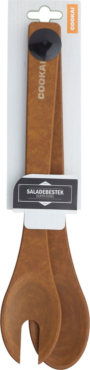 Saladebestek, Hout, Bruin - Cookai