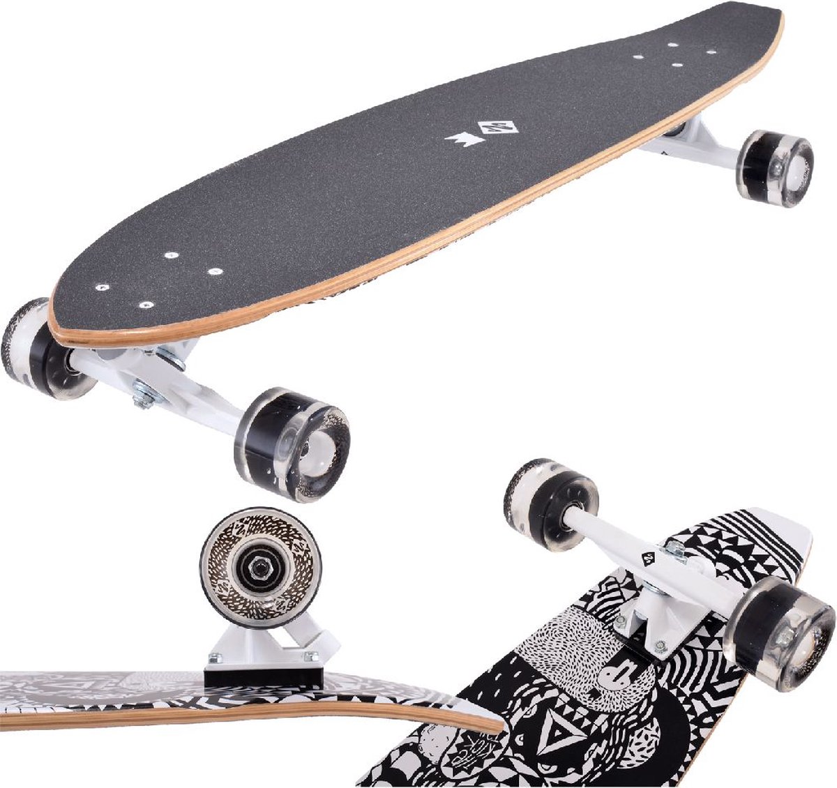 Street Surfing Kicktail Rumble Skateboard