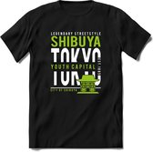 Tokyo - Shibuya | TSK Original & vintage | T-Shirt Heren - Dames | Groen | Perfect Cadeau Shirt | Grappige Spreuken - Zinnen - Teksten | Maat XXL